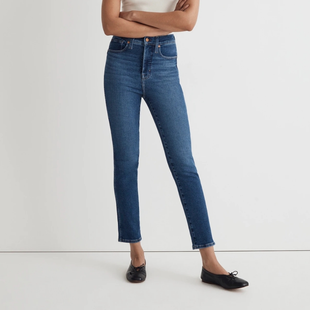 Madewell Stovepipe Jeans 29T 29 Tall Auraria Wash